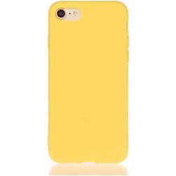 Mobigear Colors iPhone 8 Hoesje Flexibel TPU Backcover - Geel