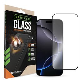 Striker Xtreme Impact iPhone 16 Pro Glazen Screenprotector - Case Friendly