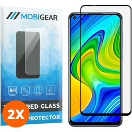 Mobigear Premium Xiaomi Redmi Note 9 Glazen Screenprotector - Case Friendly - Zwart (2-Pack)