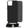 Mobilize Lanyard Gelly iPhone 15 Plus Flexibel TPU Hoesje met koord - Zwart