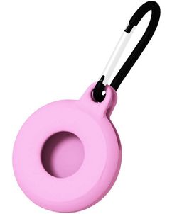 Mobigear Circle Key Apple AirTag Hoesje Flexibel TPU Sleutelhanger - Roze