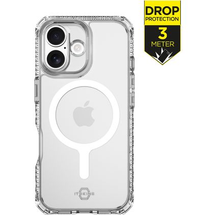 ITSKINS Level 2 HybridMagClear R Doorzichtig iPhone 17 MagSafe Hoesje Hardcase Backcover Shockproof - Transparant