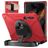 Mobigear SureGrip XGuard Samsung Galaxy Tab S8 Ultra Hoes Hard Kunststof,Siliconen Backcover + Stylus Houder + Schouderband + Standaard - Rood
