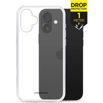 Mobilize Naked Protection Doorzichtig iPhone 16 Hoesje Hardcase Backcover Shockproof - Transparant