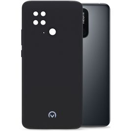 Mobilize Rubber Gelly Xiaomi Redmi 10C Hoesje Flexibel TPU Backcover - Matt Black
