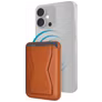 Mobilize Magnet Pasjeshouder - 2 Pasjes - MagSafe Compatible - Bruin