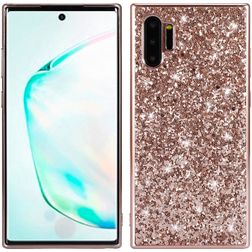 Mobigear Glitter Samsung Galaxy Note 10 Plus Hoesje Hardcase Backcover - Roségoud