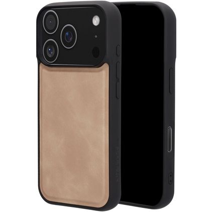 Mobiparts Classic iPhone 18 Pro MagSafe Hoesje Backcover - Moonstone Beige