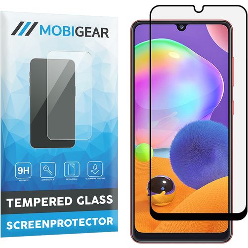 Mobigear Premium Samsung Galaxy A31 Glazen Screenprotector - Case Friendly - Zwart