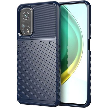 Mobigear Groove Xiaomi Mi 10T Pro Hoesje Flexibel TPU Backcover - Blauw