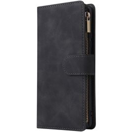 Mobigear Zipper Samsung Galaxy S10 Lite Hoesje Bookcase Portemonnee - Zwart Mobigear Zipper Samsung Galaxy S10 Lite Hoesje Bookcase Portemonnee - Zwart