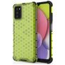 Mobigear Honeycomb Samsung Galaxy A03s Hoesje Hardcase Backcover Shockproof - Groen