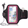 Mobigear Go Active Telefoonhouder Hardlopen Xiaomi Redmi Note 10 5G Sport Hoesje Neopreen Sportarmband - Roze