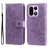 Mobigear Flowers OnePlus 15 Hoesje Bookcase Portemonnee - Paars