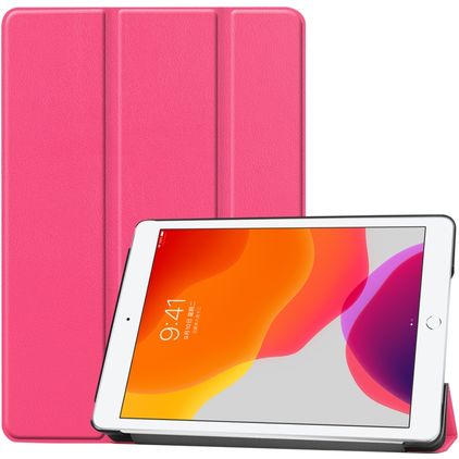 Mobigear Tri-Fold iPad 7 (2019) Hoes Bookcase - Magenta