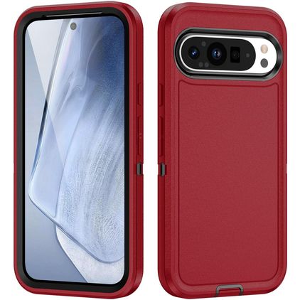 Mobigear Rugged Google Pixel 9 Pro Hoesje Hardcase Backcover Shockproof - Rood