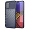 Mobigear Groove Samsung Galaxy A03s Hoesje Flexibel TPU Backcover - Blauw