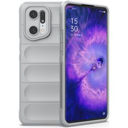Mobigear Bumpy OPPO Find X5 Pro Hoesje Flexibel TPU Backcover - Grijs