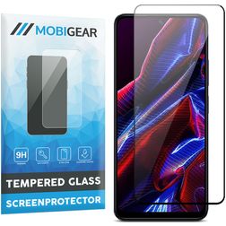 Mobigear Premium POCO X5 Glazen Screenprotector - Case Friendly - Zwart