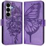 Mobigear Butterfly Samsung Galaxy A27 Hoesje Bookcase Portemonnee - Paars