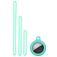Mobigear Lanyard Apple AirTag Hoesje Flexibel Siliconen - Mint