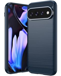 Mobigear Brushed Slim Google Pixel 11 Pro XL Hoesje Flexibel TPU Backcover - Blauw