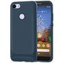 Mobigear Racing Motorola Moto E6 Play Hoesje Flexibel TPU Backcover - Blauw