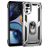 Mobigear Armor Ring Motorola Moto G22 Hoesje Hardcase Backcover Shockproof met Ringhouder - Zilver