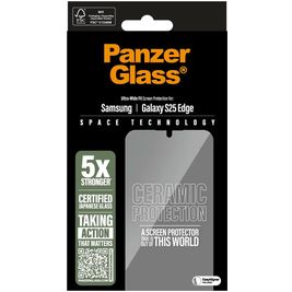 PanzerGlass Ceramic Samsung Galaxy S25 Edge Glazen Screenprotector - Case Friendly