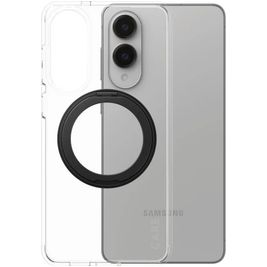 CARE by PanzerGlass Feature Case Samsung Galaxy S25 Edge MagSafe Hoesje Hardcase Backcover Shockproof met Standaard - Transparant / Zwart