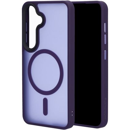 Mobiparts Hardcover Samsung Galaxy S25 MagSafe Hoesje Hardcase Backcover - Satin Purple