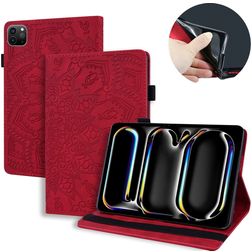 Mobigear Mandala iPad Pro 11 Inch (2025) Hoes Bookcase - Rood