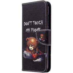 Mobigear Design Huawei P40 Lite E Hoesje Bookcase Portemonnee - Do Not Touch