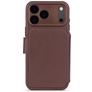 Decoded Detachable Wallet iPhone 17 Pro Max MagSafe Hoesje Echt Leer Uitneembare 2in1 Bookcase Portemonnee - Chocolate Brown
