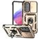 Mobigear Armor Ring Cam Slide Samsung Galaxy A54 Hoesje Hardcase Backcover Shockproof met Ringhouder en Camera Slider - Goud
