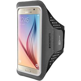 Mobiparts Comfort Fit Telefoonhouder Hardlopen Samsung Galaxy S5 Sport Hoesje Neopreen Sportarmband - Zwart