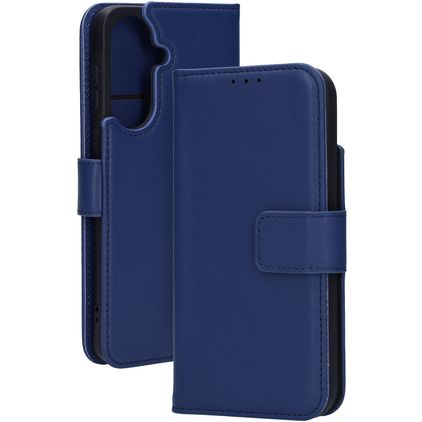 Mobiparts Wallet Samsung Galaxy A57 Hoesje Echt Leer Bookcase Portemonnee - Blauw