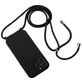 Mobigear Lanyard iPhone 15 Pro Max Siliconen Hoesje met koord - Zwart