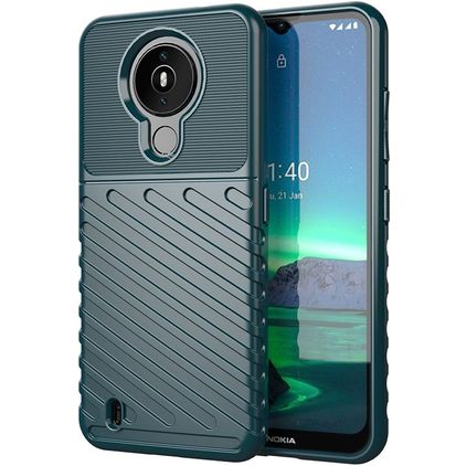 Mobigear Groove Nokia 1.4 Hoesje Flexibel TPU Backcover - Groen