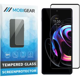 Mobigear Premium Motorola Edge 20 Pro Glazen Screenprotector - Case Friendly - Zwart