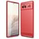 Mobigear Brushed Slim Google Pixel 6 Hoesje Flexibel TPU Backcover - Rood