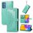 Mobigear Mandala Samsung Galaxy M52 Hoesje Bookcase Portemonnee - Turquoise