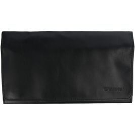 Valenta Faraday Wallet Echt Leer Insteekhoesje (max 17 cm x 8 cm) - Sleeve - Pouch - Zwart