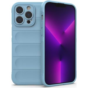 Mobigear Bumpy iPhone 14 Pro Max Hoesje Flexibel TPU Backcover - Blauw