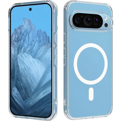 Mobigear Crystal Doorzichtig Google Pixel 9 Pro MagSafe Hoesje Hardcase Backcover - Transparant