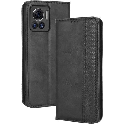 Mobigear Sensation Motorola Edge 30 Ultra Hoesje Bookcase Portemonnee - Zwart