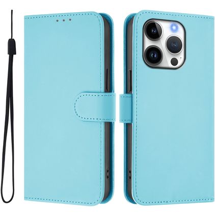 Mobigear Urban Wallet iPhone 16 Pro Hoesje Bookcase Portemonnee - Blauw