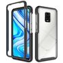 Mobigear Two-Layer Xiaomi Redmi Note 9S Hoesje Hardcase Backcover Shockproof - Zwart