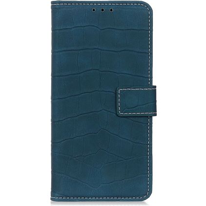 Mobigear Croco Google Pixel 6a Hoesje Bookcase Portemonnee - Groen