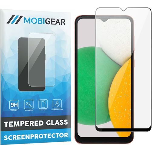Mobigear Premium Samsung Galaxy A14 Glazen Screenprotector - Case Friendly - Zwart